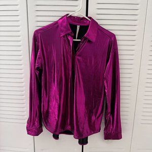 Anthropologie Pink shine shirt / size M